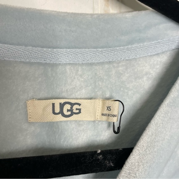 UGG Shanara Stretch Velour Top in Pool Blue XS 575 - Picture 8 of 10